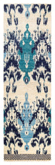 Modern, One-of-a-Kind Hand-Knotted Area Rug Ivory, 2'7"x8'7"
