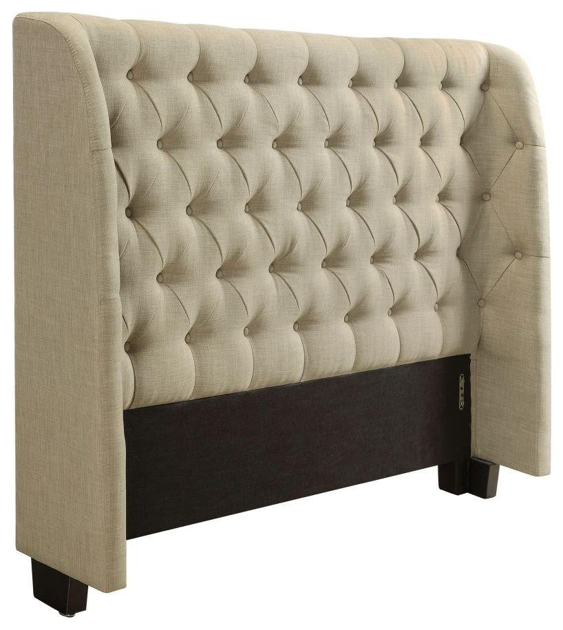 Modus Geneva Cal King Levi Headboard Bed, Toast