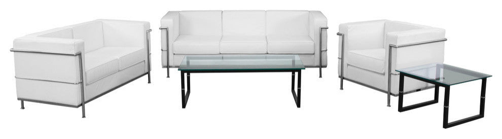 Regal Series Reception Set in Melrose White LeatherSoft