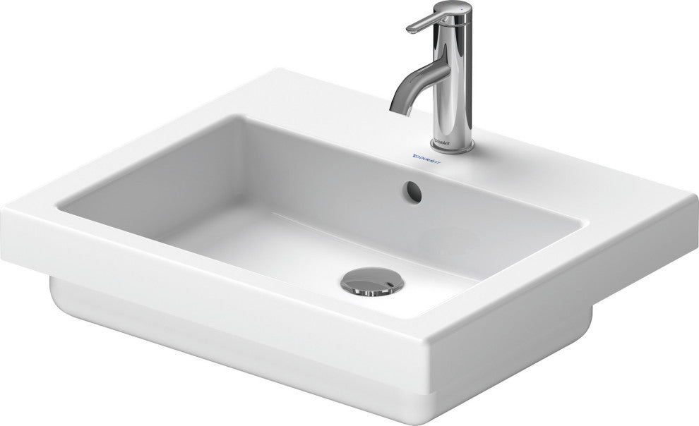 Duravit Vero Drop-In Bathroom Sink 03155500001 White WonderGliss