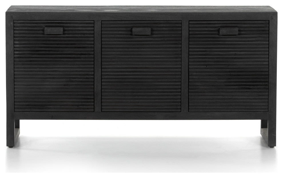 Lorne Media Console-Dark Reeded Totem