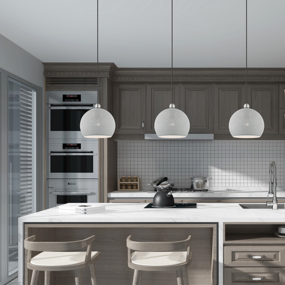 Livex Lighting Dublin 1 Light Nordic Gray Pendant