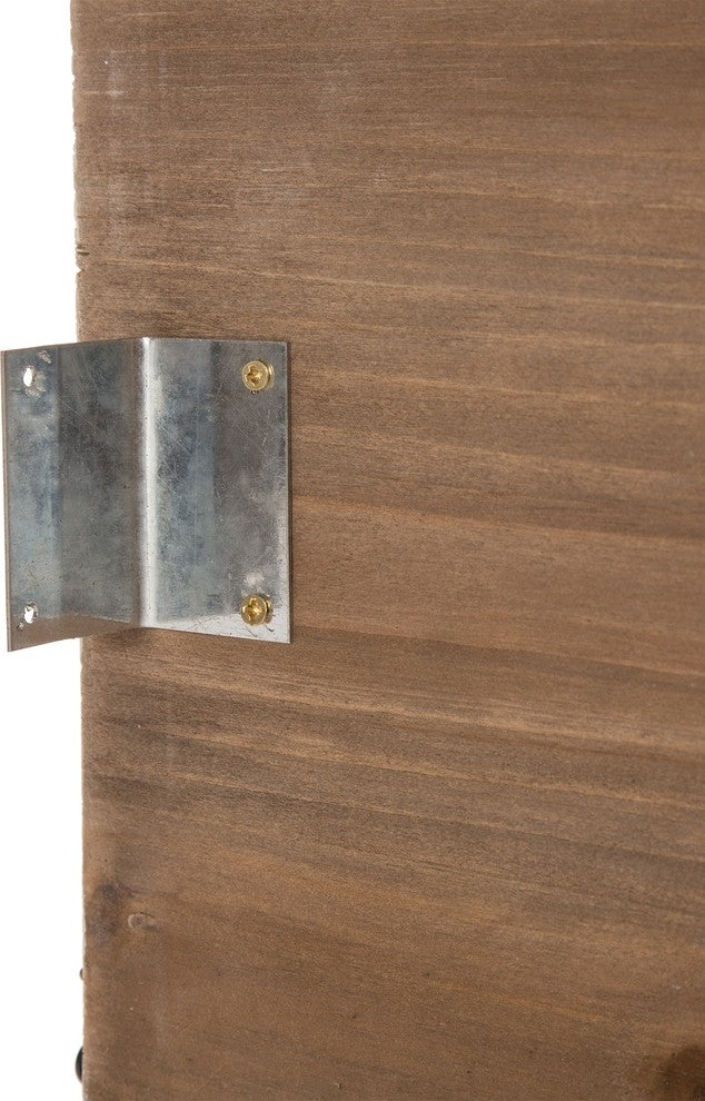 22.09" Washed White Wooden Tree Collar