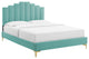 Elise Queen Performance Velvet Platform Bed MOD-6693-MIN