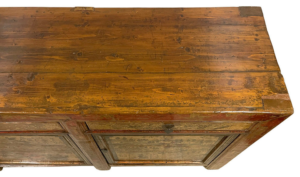 Consigned Late 19th Century Antique Chinese Mongolia Credenza, Sideboard, Buffet