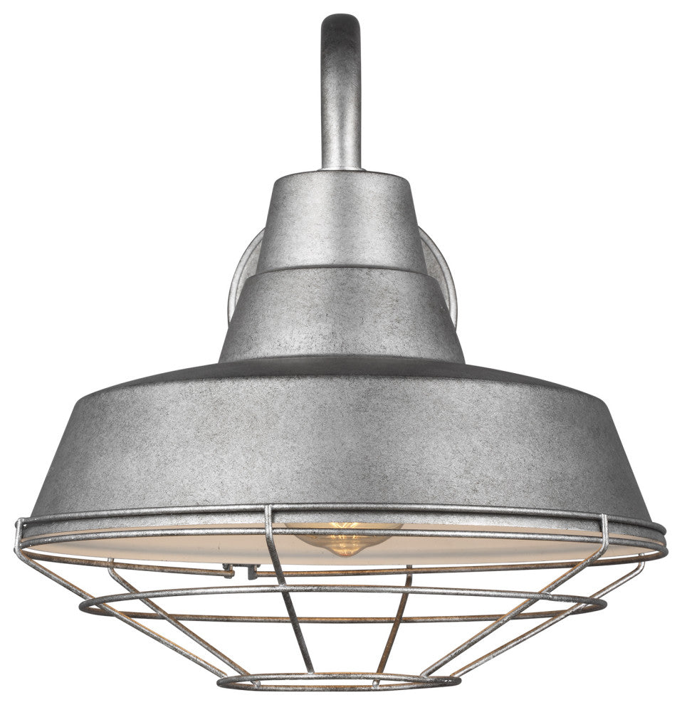 Barn Light Medium Cage, Weathered Pewter