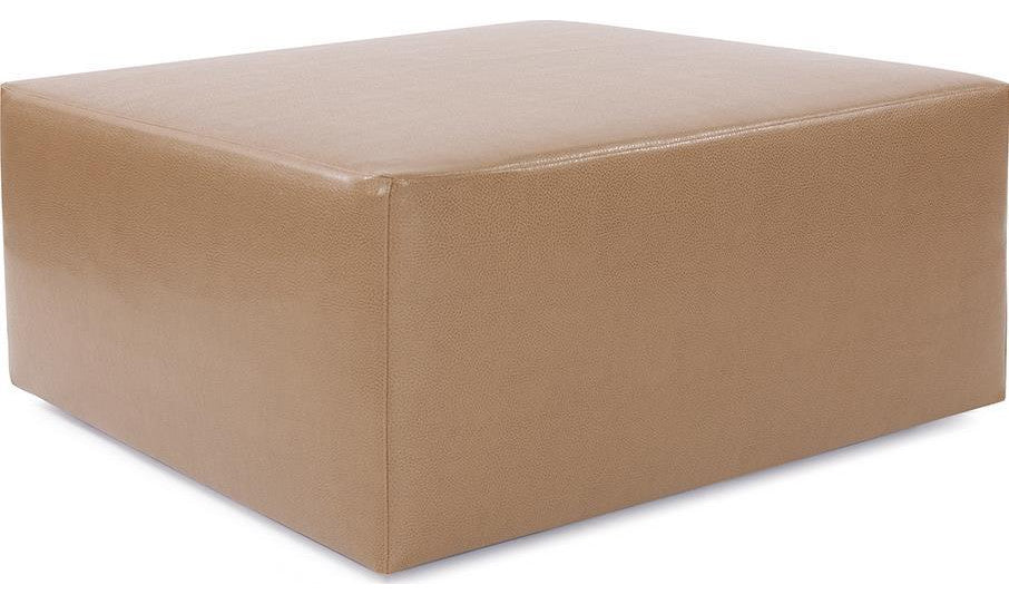 Avanti Apple Red Faux Leather Ottoman