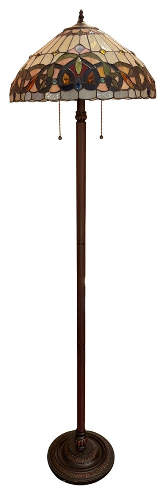 CHLOE Lighting CH3T353BV18-FL2 SERENITY Victorian Bronze 2 Light Floor Lamp