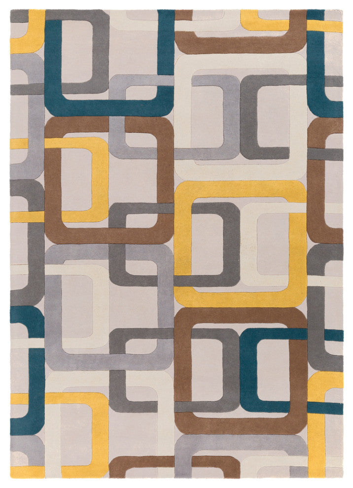 Surya Forum FM-7159 Modern Area Rug, Dark Green, 10' x 14' Rectangle