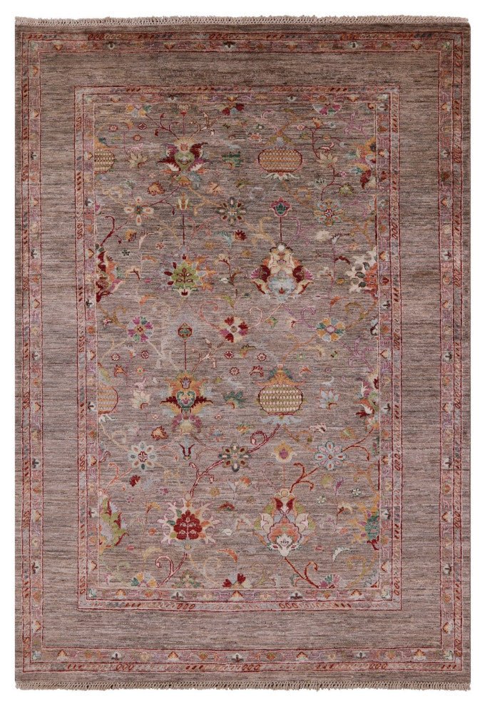 Handmade Persian Tabriz Rug 5' 9" X 8' 0" Q7611