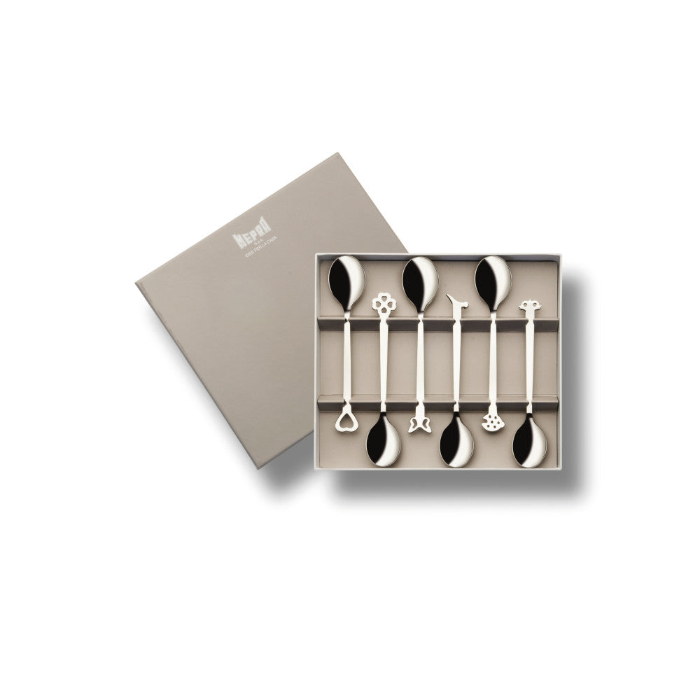 Evento Coffee Spoon Set 6-Piece Set Mirror
