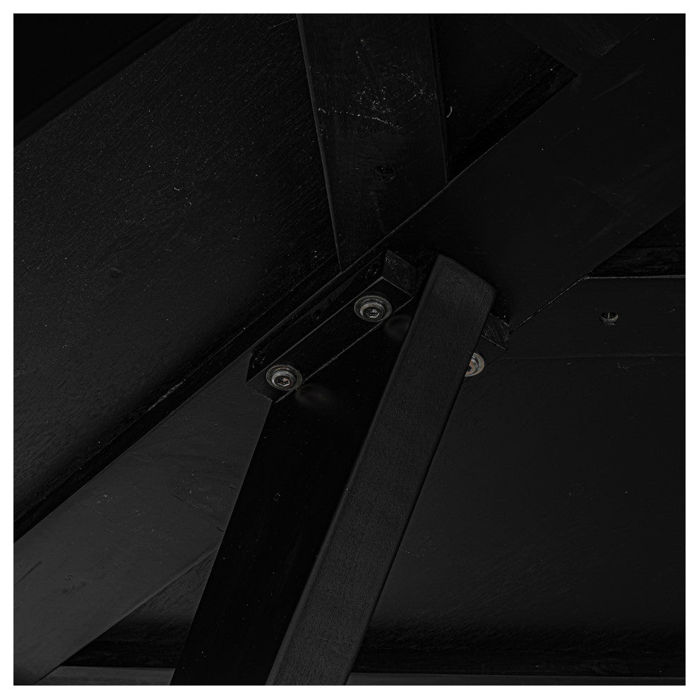 Parq 60in Round Dining Table Black