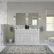 The Jazz Bathroom Vanity, Double Sink, 60", Pure White, Freestanding