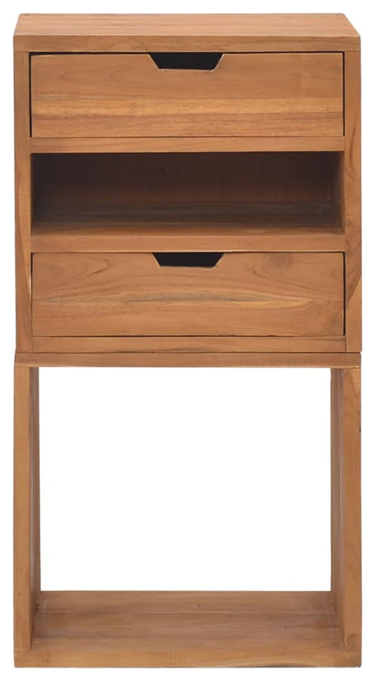 Vidaxl Storage Cabinet 15.7"x11.8"x29.9" Solid Teak Wood