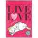 Flag Live Love Purr Polyester 13x18