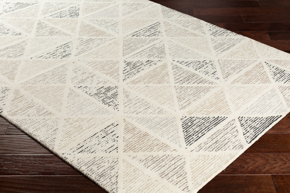 Surya Melody MDY-2004 Modern Area Rug, Black, 10' x 14' Rectangle