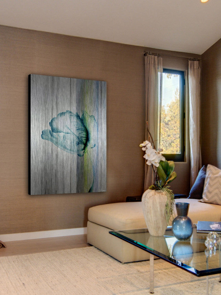 "Water Flower" UV Ink Print on Brushed  Aluminum, 40"x60"