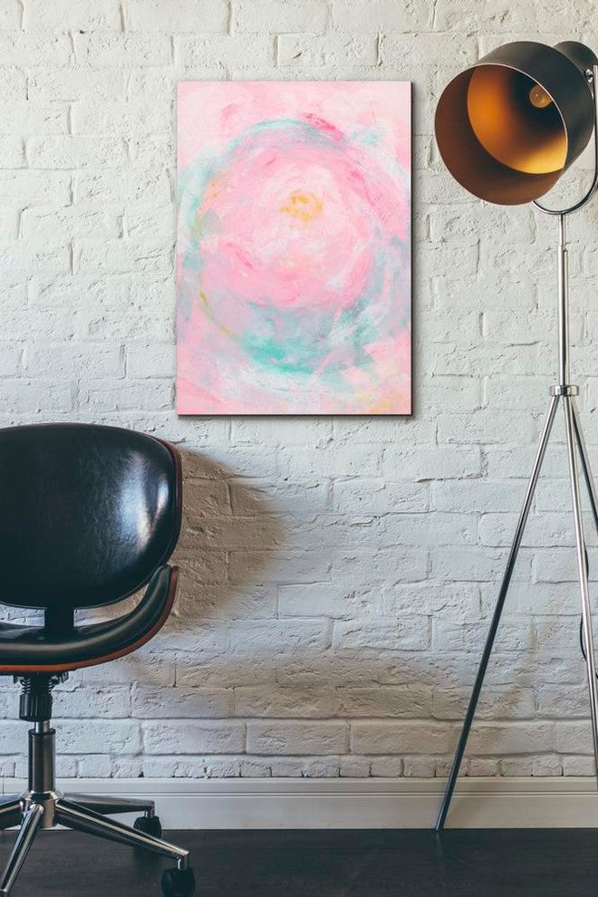 Epic Graffiti 'Pink Peony' Giclee Canvas Wall Art, 18"x26"