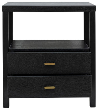 East at Main Windwood 22" Wood Nightstand, Black
