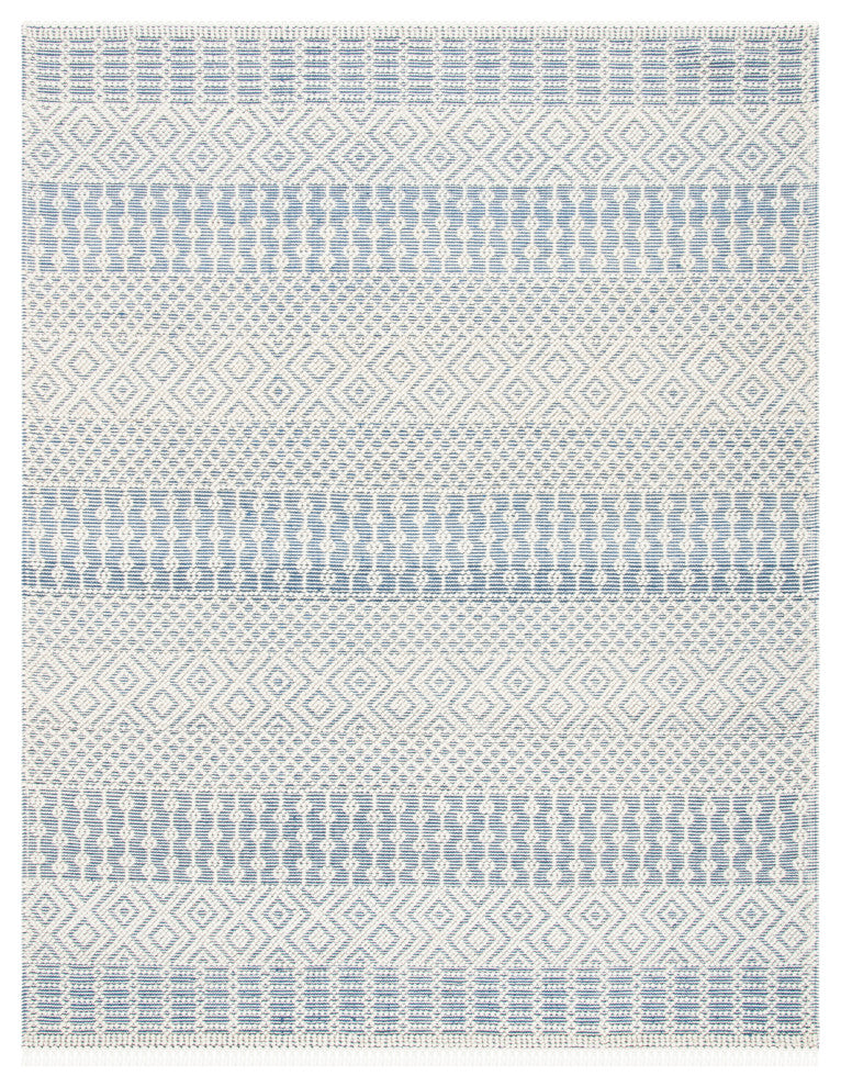 Safavieh Couture Natura Collection NAT852 Rug, Ivory/Blue, 4'x6'