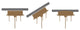 Modern Tree Branch Chandelier Ceramic Ginkgo Leaves, L59"