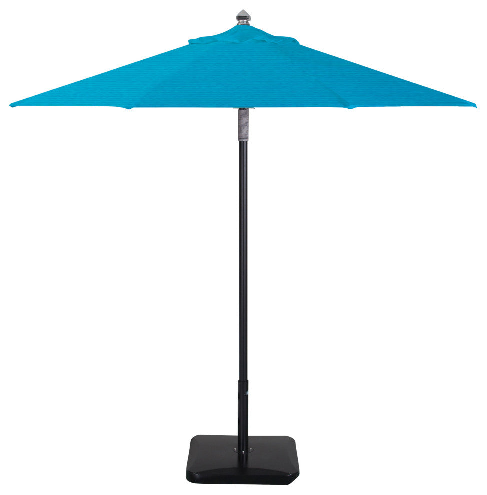 9' Round Double Pulley Commercial Contract Umbrella, Black, Capri