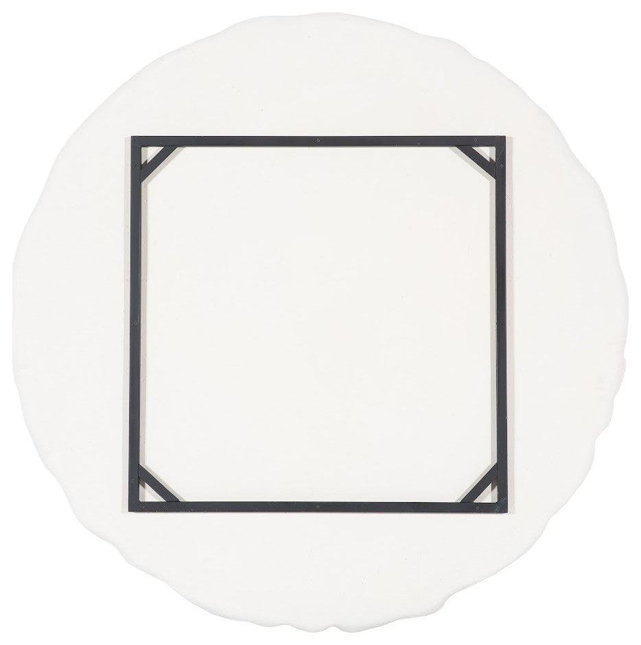 Drape Wall Art, White Stone