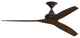 Fanimation Spitfire Ceiling 60" Fan, Black Motor, Whiskey Wood Blades
