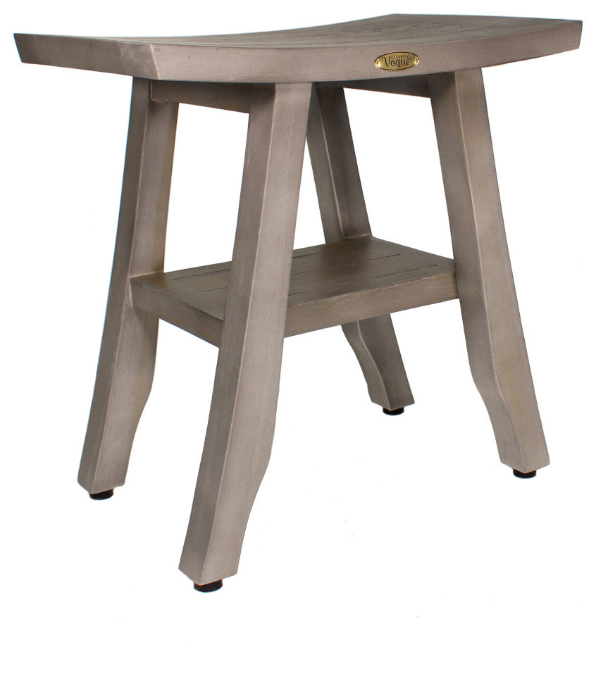 CoastalVogue Satori 18" Wide ShowerBench GR167, Gray