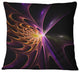 Fractal 3D Colored Bulgy Circles Abstract Throw Pillow, 16"x16"