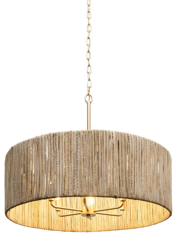 Varaluz 391P06 Jacobs Ladder 6 Light 28"W Pendant - French Gold