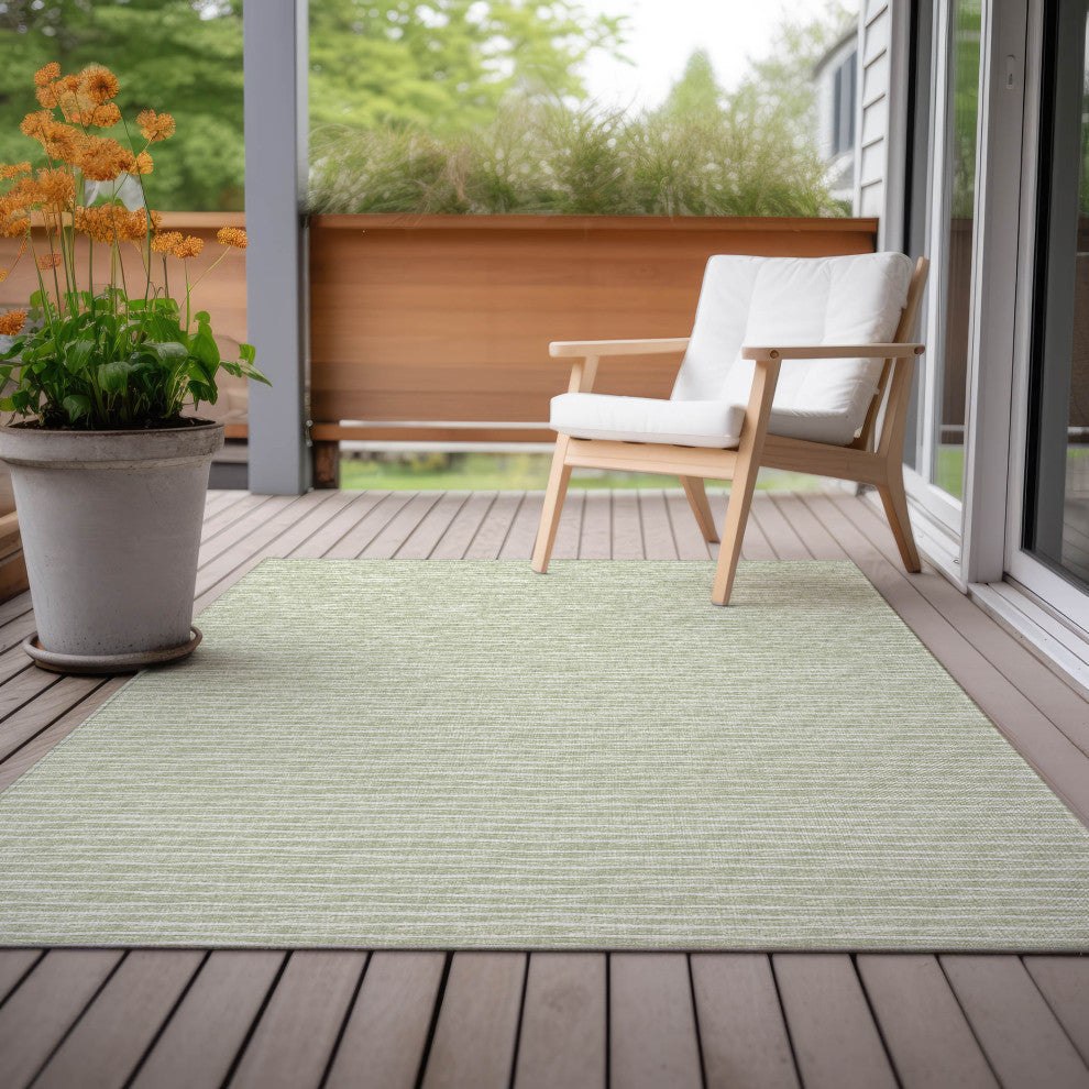 Indoor/Outdoor Laidley LA1 Mist Machine Washable 3' x 5' Rug