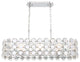 Perrene 8-Light Chandelier, Chrome