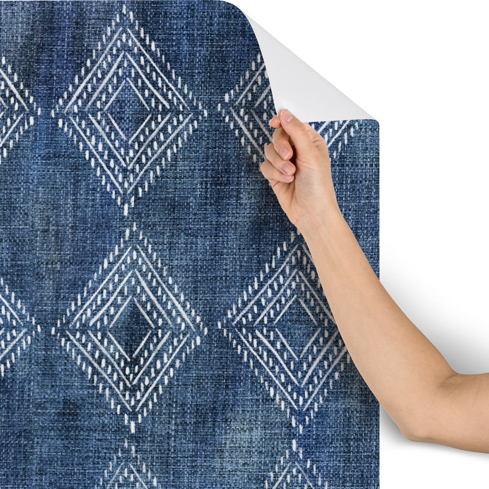 Schatzi Brown Nora Fancy Diamond Denim Wallpaper