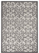 5' X 8' Gray Floral Indoor Outdoor Area Rug