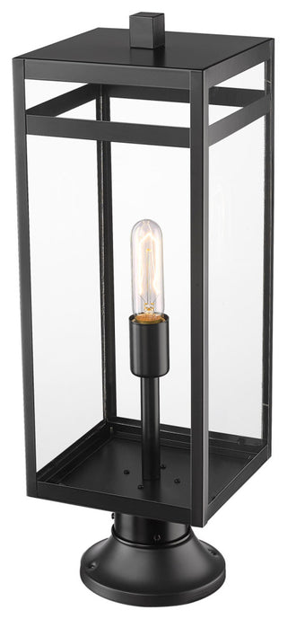 Z-Lite 596PHBR-553PM Nuri 24" Tall Outdoor Single Head Post Light - Black