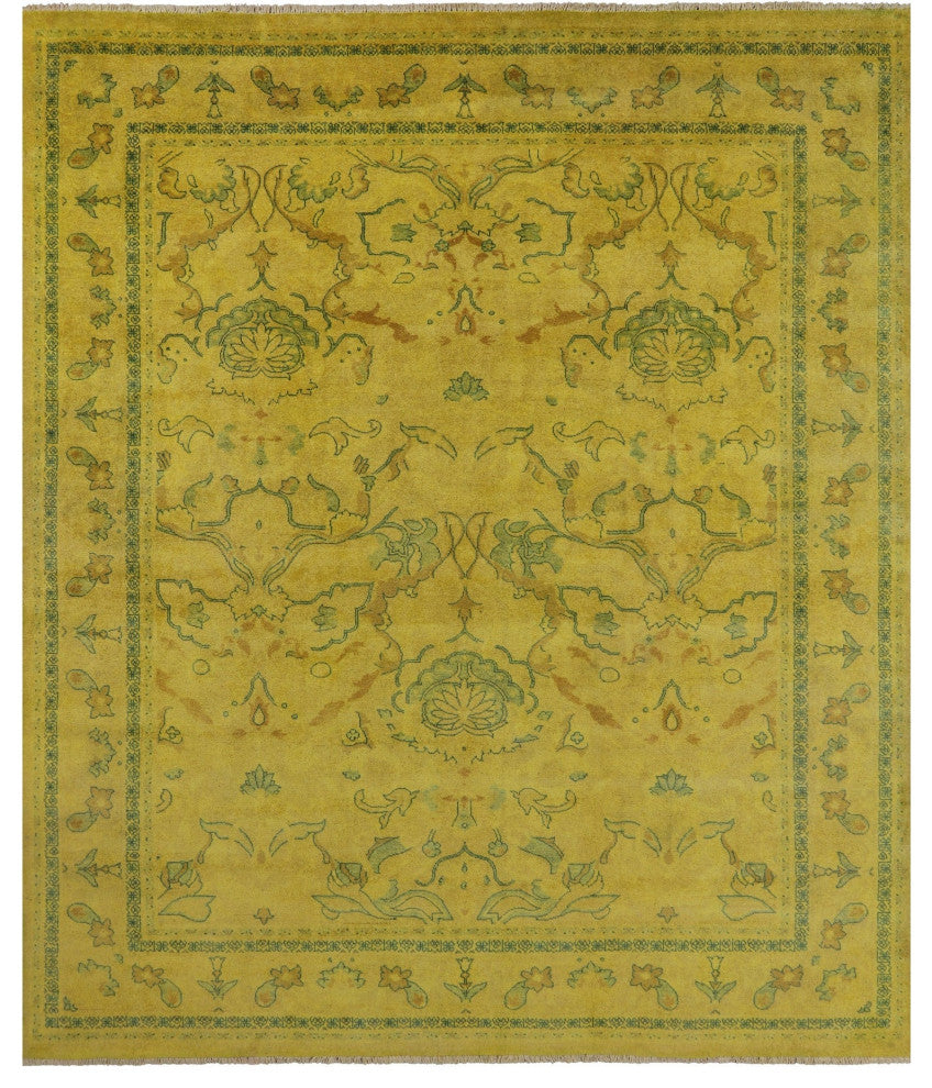 8' 2" X 9' 10" Full Pile Overdyed Handmade Rug - WR1968