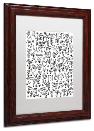 Elizabeth Caldwell 'Water Bloom Groom' Art, Wood Frame, White Mat, 11x14