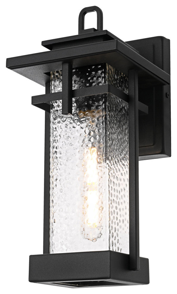 Home Living 6" Outdoor Wall Sconce, Black