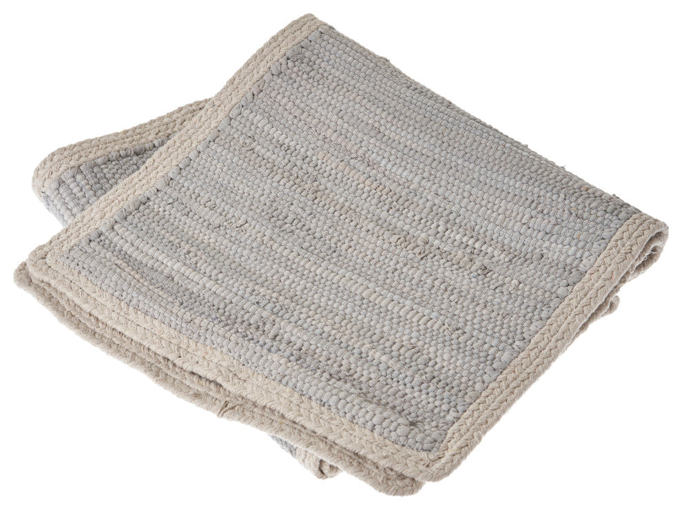 Bordered Light Gray Table Top Set, 1'4" X 6'8"