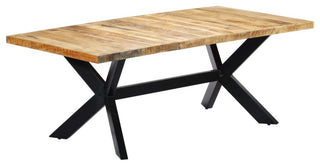 vidaXL Dining Table Kitchen Table Dining Room Dinner Table Solid Mango Wood