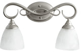 5108-2-64 Powel-Light Transitional Light Vanity, Classic Nickel