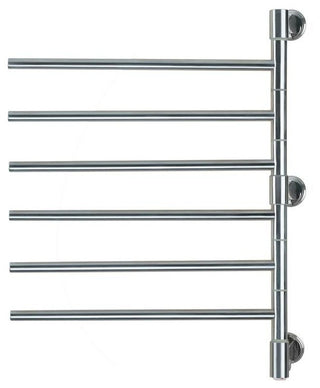 Amba Jack D006 Towel Warmer with 6 Rotating Bars, Polished Finish