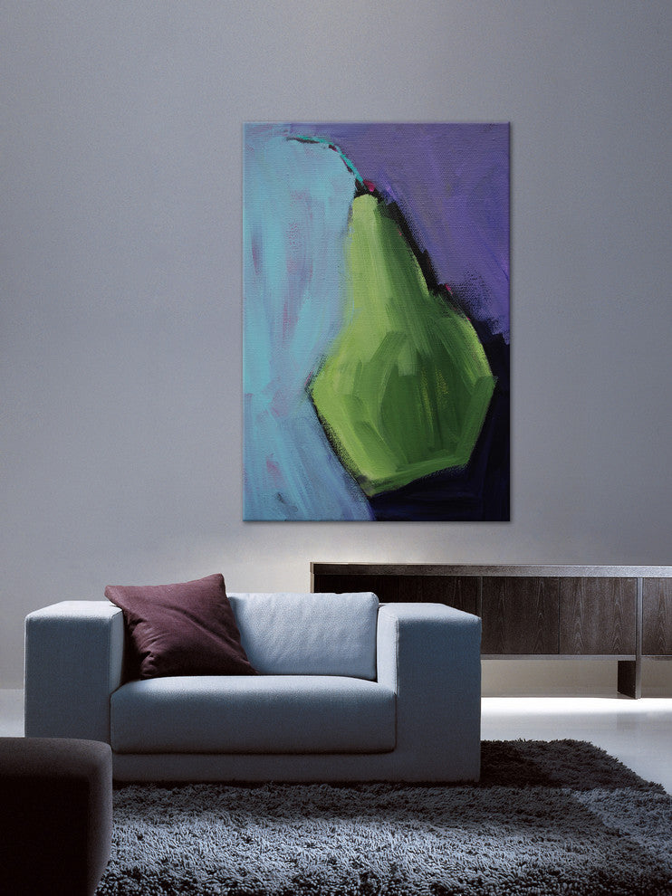 "Pearfect" Painting Print on Wrapped Canvas, 40"x60"