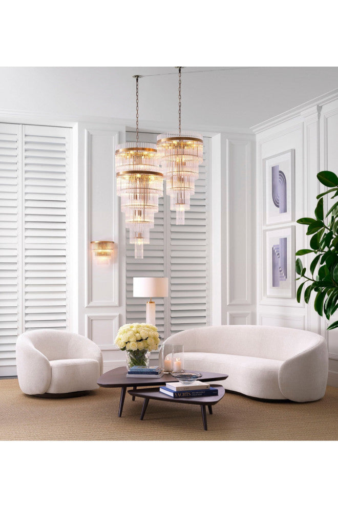 Boucle Curved Swivel Chair | Eichholtz Brice