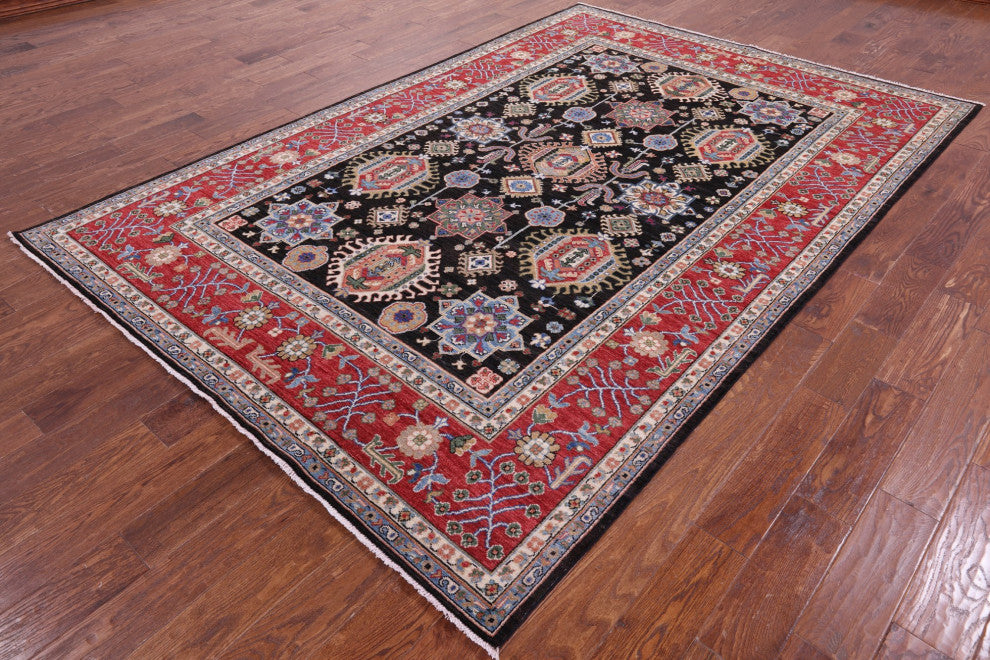 Handmade Persian Fine Serapi Wool Rug 6' 8" X 9' 10" - Q12819