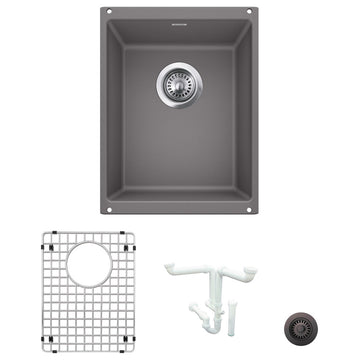 Blanco KA-513422 Precis 13-3/4" Undermount Single Basin Granite - Cinder
