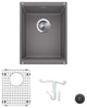 Blanco KA-513422 Precis 13-3/4" Undermount Single Basin Granite - Cinder