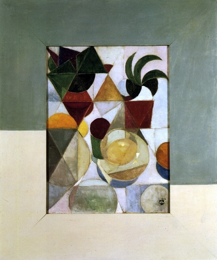 Theo Van Doesburg Still Life With Apples, 20"x25" Wall Decal