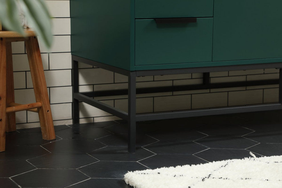 Home Living 22" Modern Green-Light Bathroom Vanity